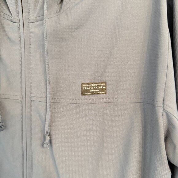 Travis Mathew Full-Zip Hooded Jacket – Navy Blue – Size L - Picture 3 of 4